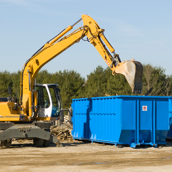 what size residential dumpster rentals are available in Rolling Hills Wyoming